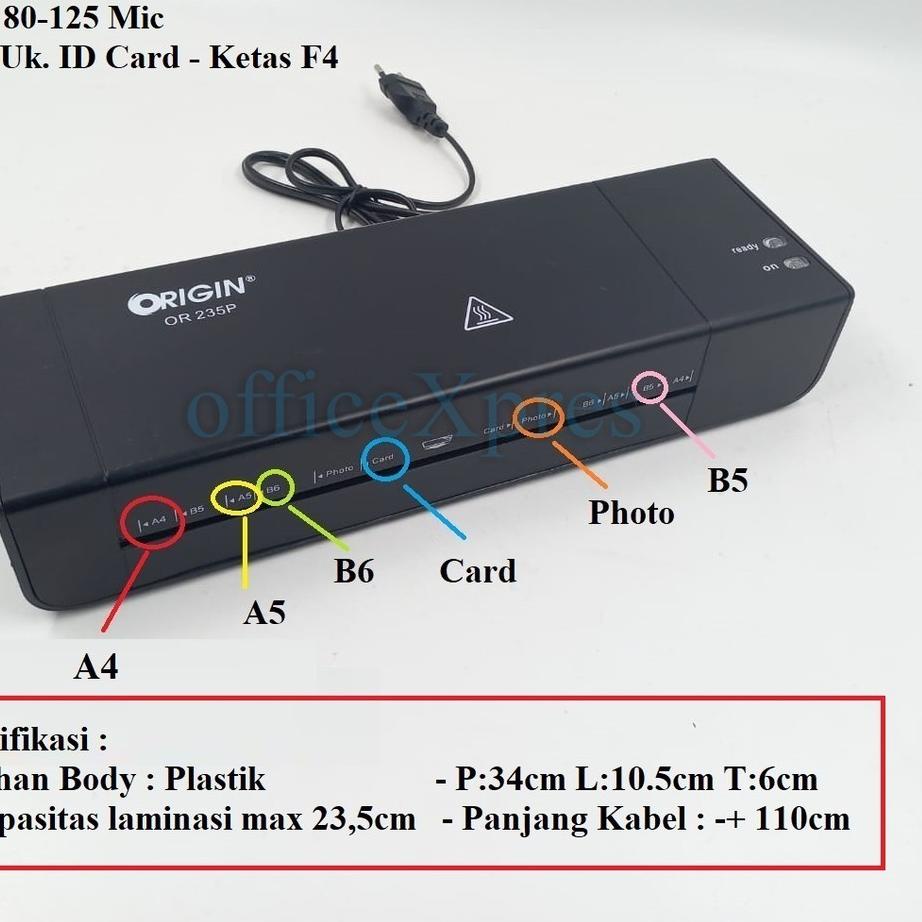 

SALE!!Mesin Laminating A4 / Laminating F4 / Laminator Machine ID Card OR235P|KD8