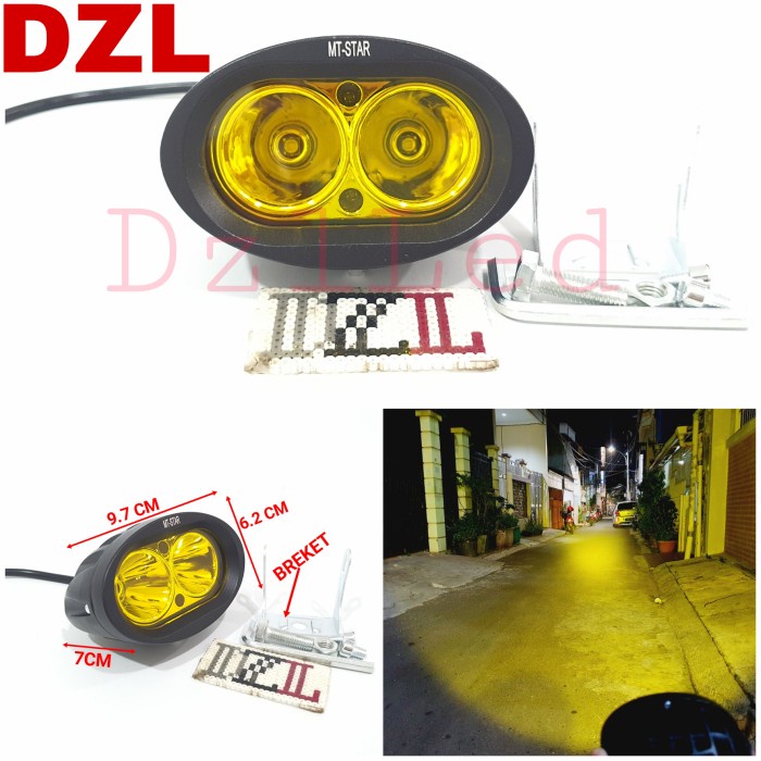 LAMPU TEMBAK SOROT LED OWL 20 WATT CREE KUNING