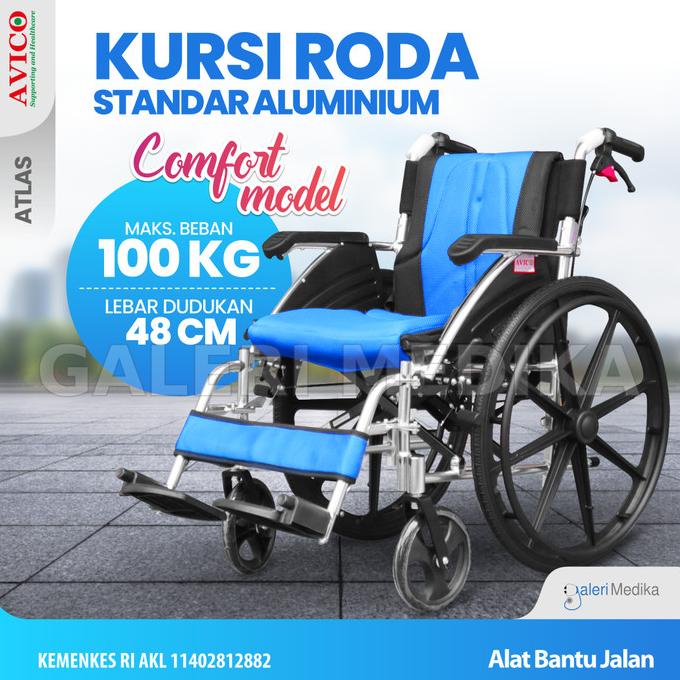 Kursi Roda Avico Atlas Deluxe - Kursi Roda Alumunium