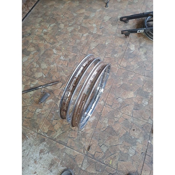 velg besi rx king 18 160 sepasang original copotan 2002