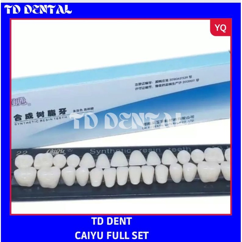 Gigi Caiyu Full set/Gigi Palsu Set Murah