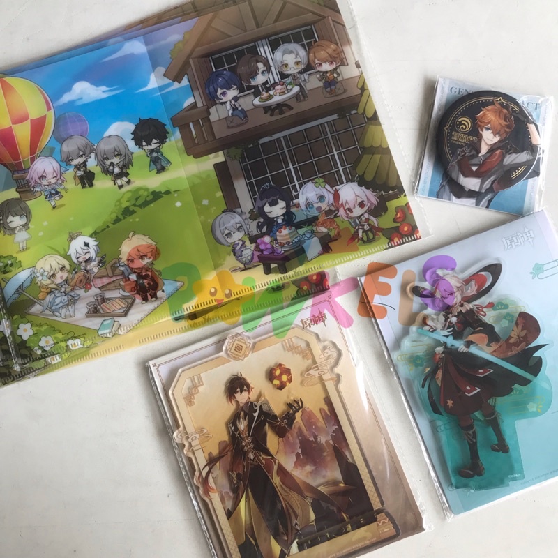 [ OFFICIAL ] HoyoFEST 2022 Official Genshin Impact Merch Folder Postcard Standee Pin Coaster Sticker