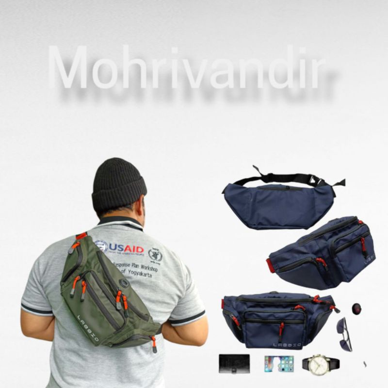 Tas Selempang Terbaru Premium kwality  // Waistbag anti air // Tas sepeda Labio