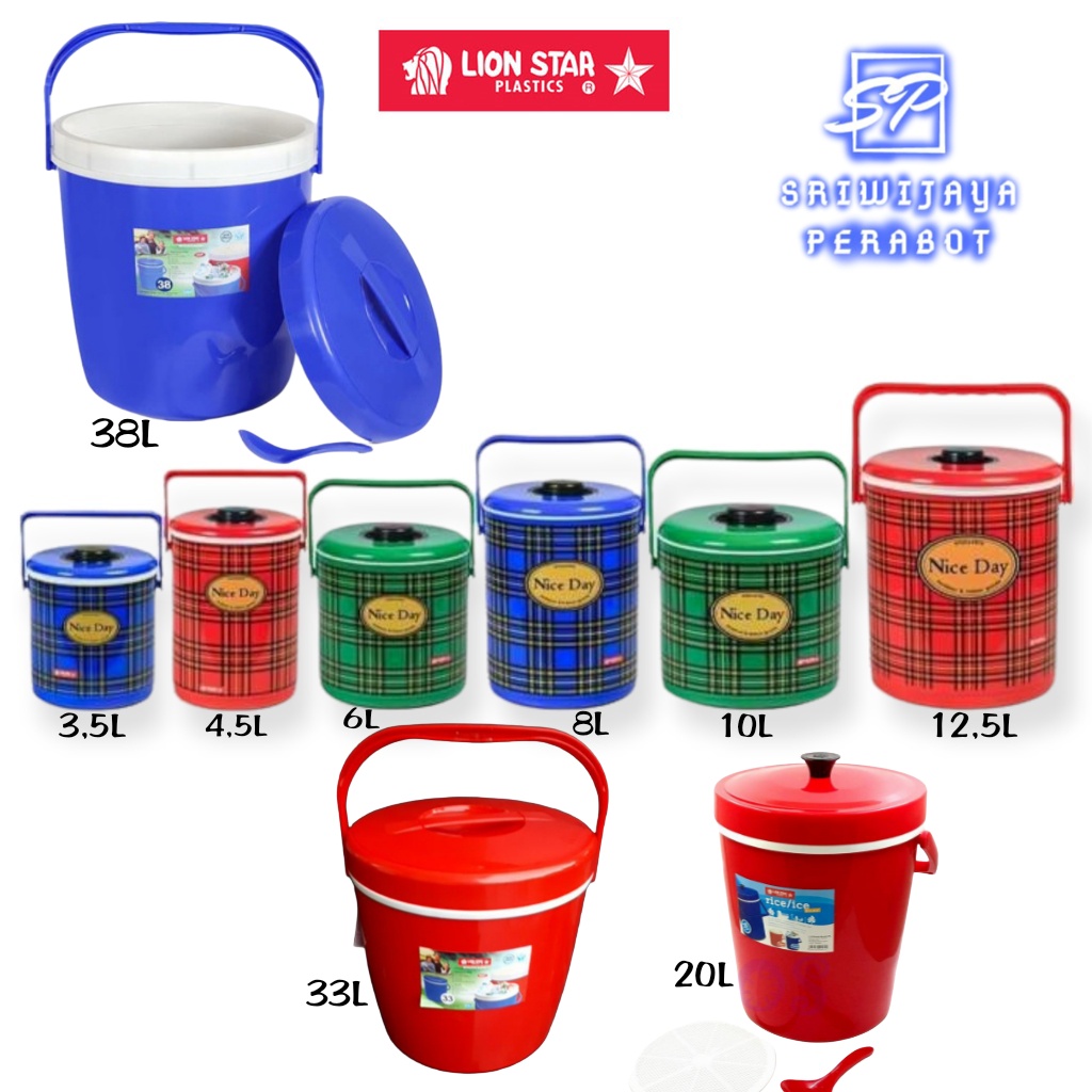 TERMOS NASI | TERMOS ES LION STAR | RICE ICE BUCKET LIONSTAR 3,5L 4,5L 6L 8L 10L 12,5L 20L 33L 38L