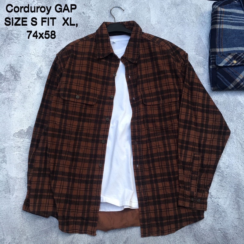 kemeja corduroy GAP second