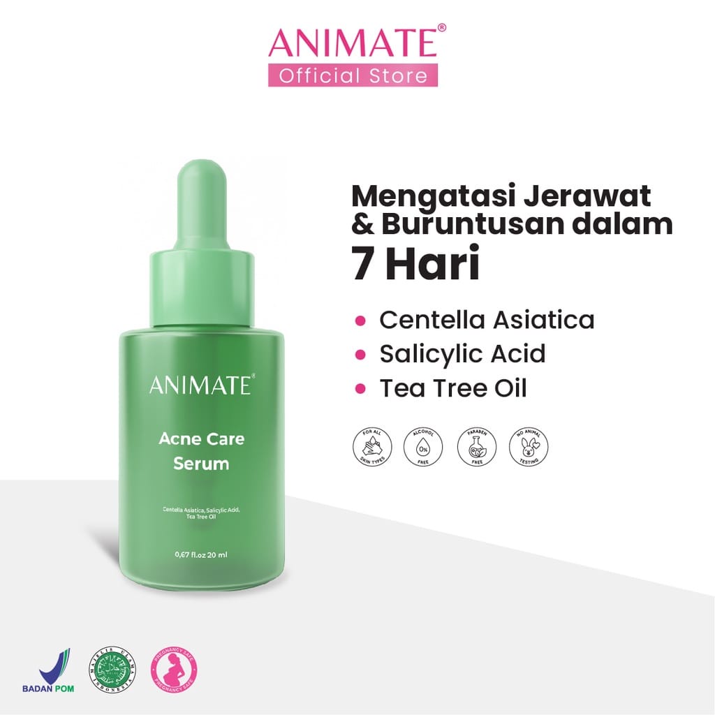 𝐑𝐀𝐃𝐘𝐒𝐀 - Animate Acne Care Serum 20 ml / Serum Wajah Jerawat / Serum Acne