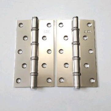 Engsel Tebal Stainles 5&quot; Inch PUTIH / Pintu Jendela Silver Stenlis Bagus Murah