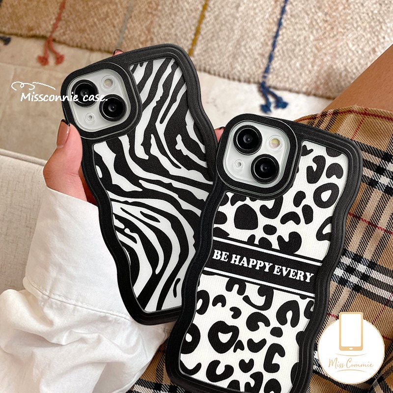 Couple Case Realme C55 C35 10 9 9Pro+8i C33 C30 C25Y C15 C25 C11 C12 C25s C20 8 C21Y C17 7I 7 C3 9i 6i 5i C20A 5 5s Fashion Motif Leopard Wavy Edge Zebra Soft TPU Sarung