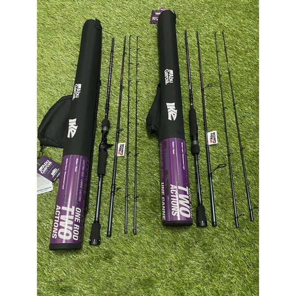 ABU GARCIA IKE TRAVEL ROD 1 JORAN 2 ACTIONS CASTING DAN SPINNING MIKEC702M/MH MIKES702ML/M  213 CM P