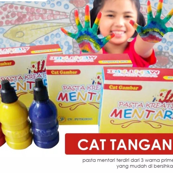 

Gilaa!!! Pasta Mentari /Cat Anak Non Toxic/ Fingerpaint / Cat Lukis/ Menggambar Promo
