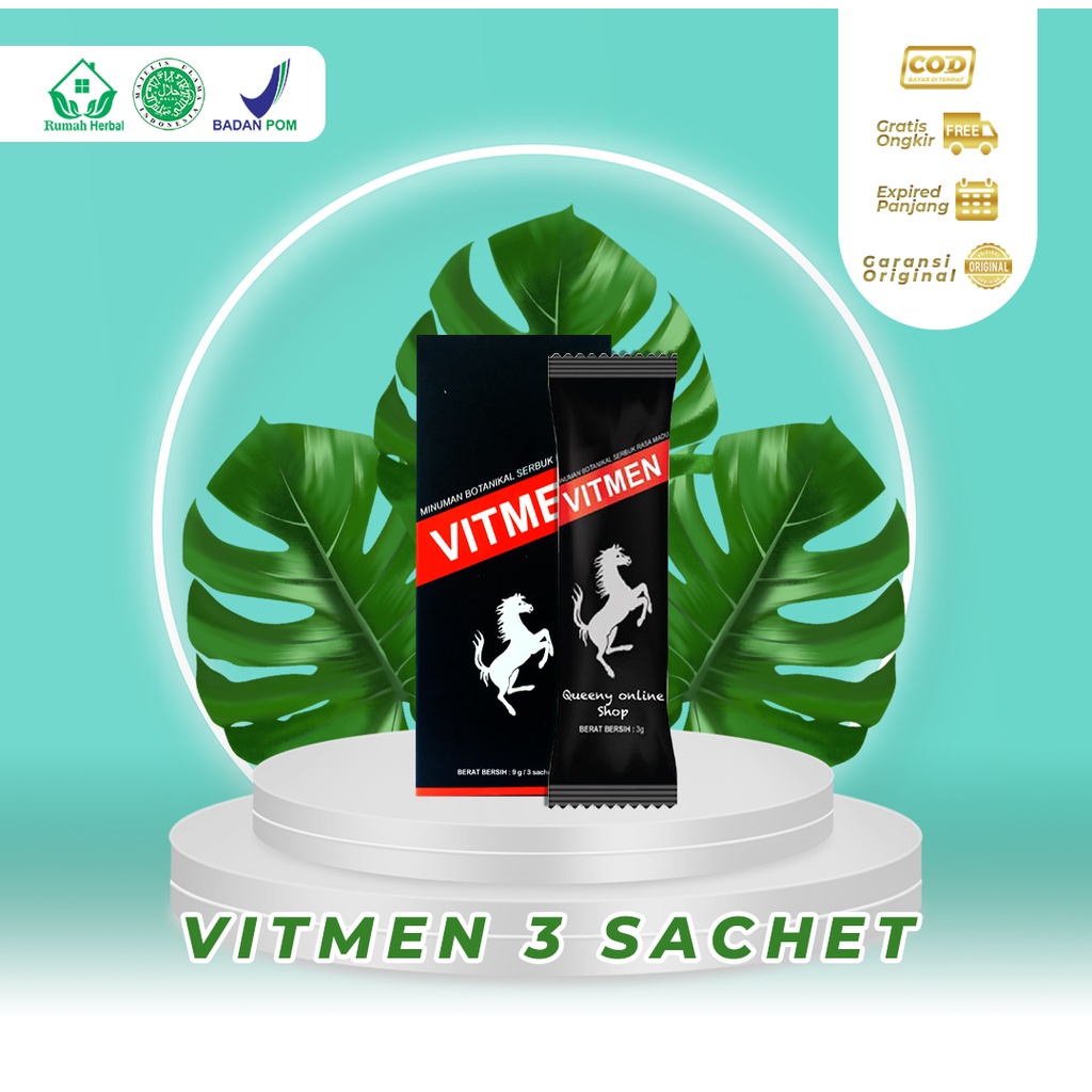 Jual Vitmen Minuman Serbuk Pria Dewasa Kemasan 3 Sachet Vitmen