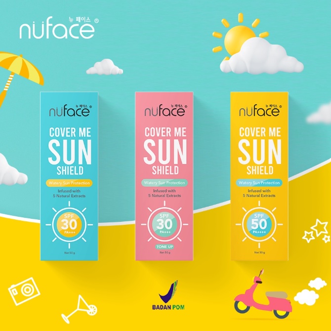 NUFACE Cover Me Sun Shield Sunscreen Wajah 3 Variant