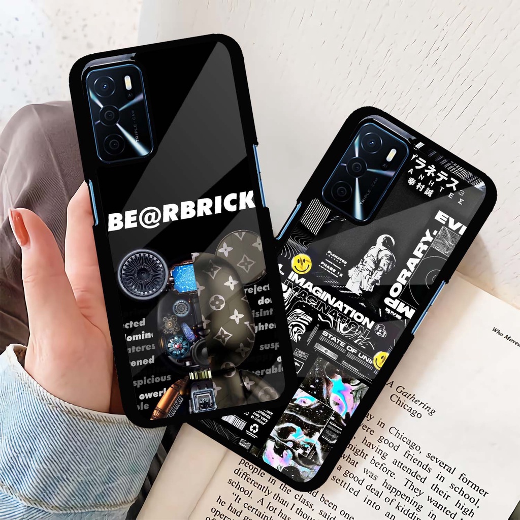 Case Kilau Oppo | A16 | A16S | Casing Hp Glossy | Motif Kaws