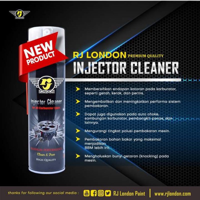 Jual injector cleaner RJ 500cc karbon cliener karbulator thotel body