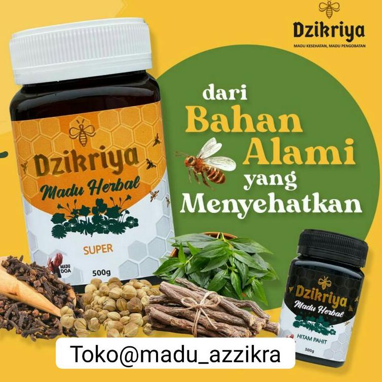 

(PROMO 7Y861) Madu DZIKRIYA ZIKRIYA ADZIKRIYA Herbal Hutan Sarang Pahit Super Murni Asli ❈