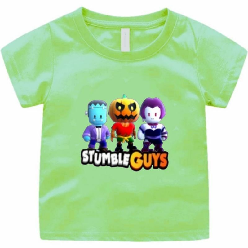 BAJU KAOS ANAK STUMBLE GUYS HALLOWEN UNISEX 1-12 TAHUN UKURAN S,M,L,XL,XXL,XXXL