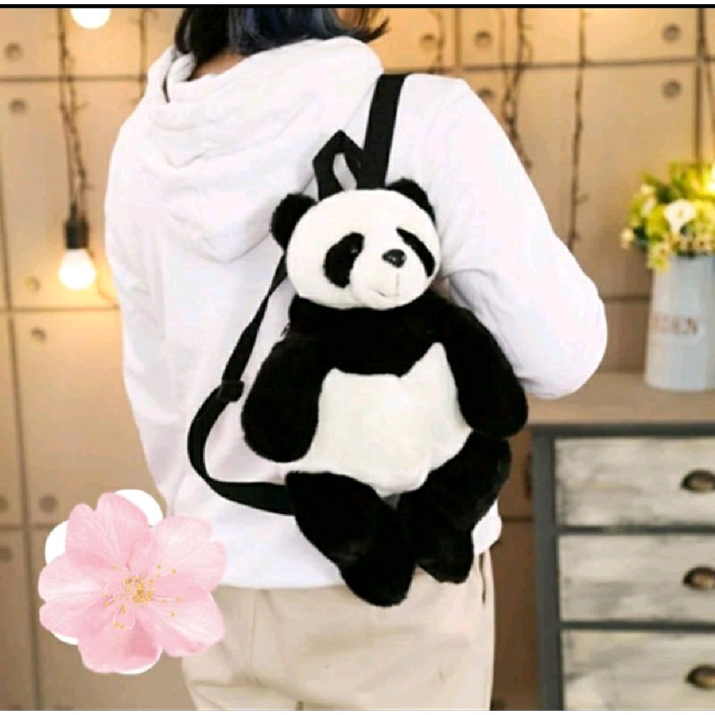 TAS BONEKA PANDA TAS RANSEL PANDA TAS GENDONG TAS MERANGKUL TAS WANITA TAS ANAK LUCU TAS KEREEN VIRAL