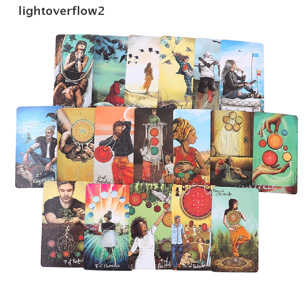 (lightoverflow2) Light Seer 's board game Kartu Tarot Bahasa Inggris