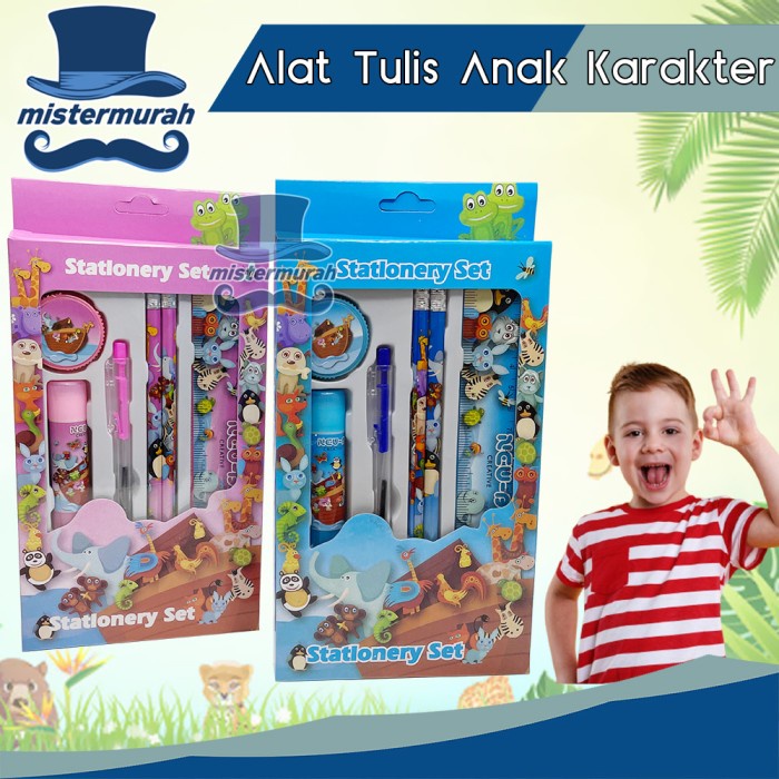 

PAKET PENSIL SET ALAT TULIS SEKOLAH 7 IN 1 KARAKTER ANAK SOUVENIR ATK - Cewek