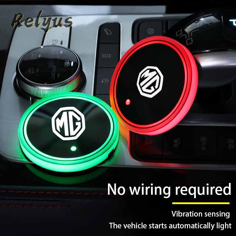 1 / 2 Pcs Lampu Led 7 Warna Dengan Port Charger USB Untuk MG MG6 ZS HS GS 5 Gundam 350