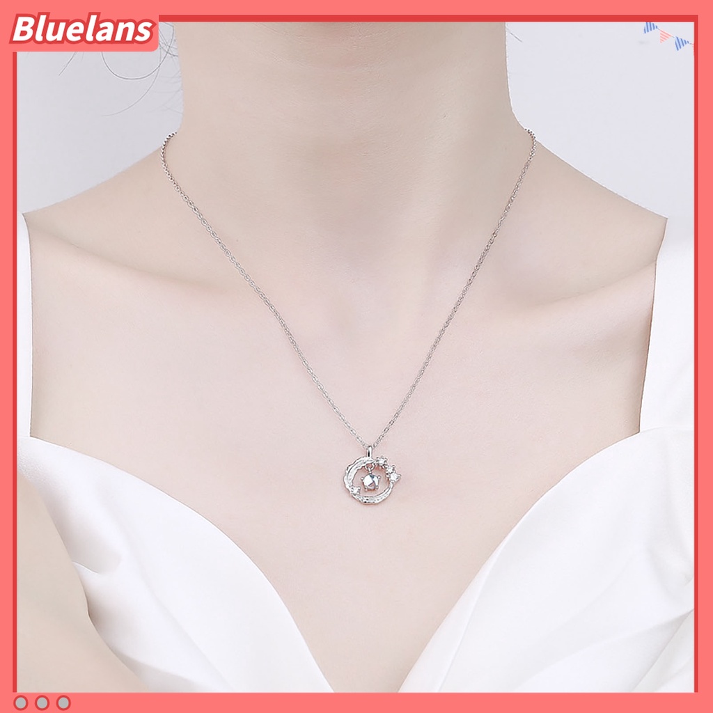 Kalung Liontin Moonstone Bentuk Sayap Tahan Lama Untuk Wanita