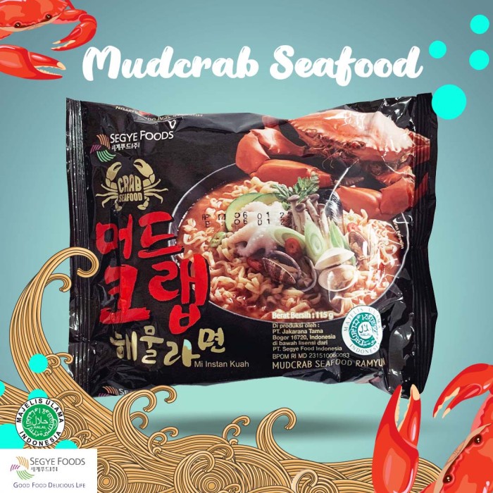 

TERBARU Segye Mudcrab Seafood Ramyun Korea Ramyeon Halal Mie