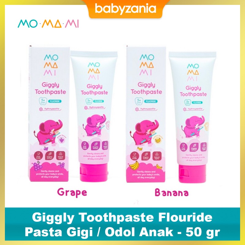 Momami Giggly Toothpaste Flouride Pasta Gigi / Odol Anak - 50 gr