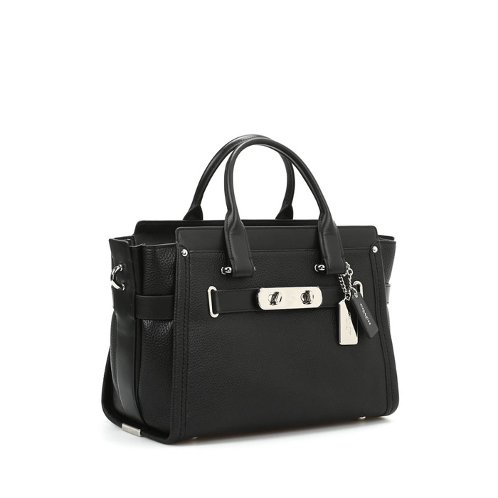 Tas Coach Swagger 21 In Pebbled Leather Black - ORIGINAL 100%