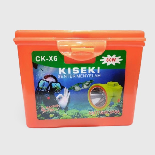 COD SENTER KEPALA SELAM/DIVING 80 WATT KISEKI CK-X6 CAHAYA PUTIH SUPER TERANG