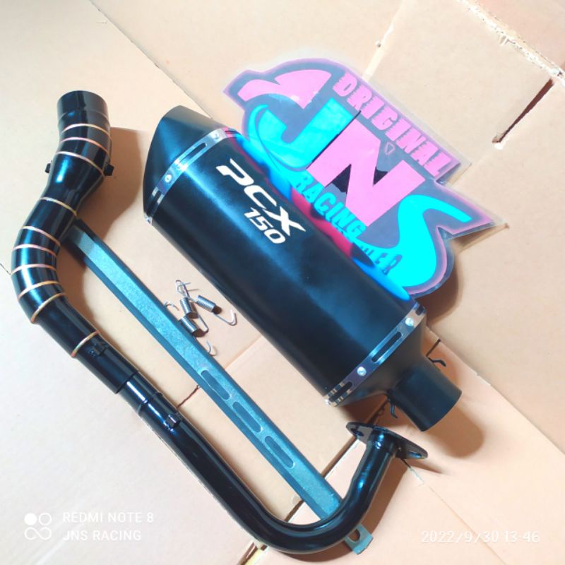 Knalpot PCX BLACK PCX 150 SUARA BASS PADET