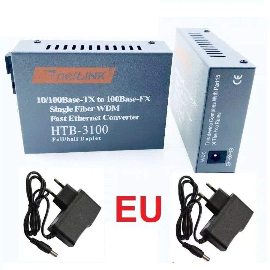 NETLINK HTB 3100 Fiber Optical Media Converter RJ45 20KM 10/100M  PREMIUM QUALITY ORIGINAL