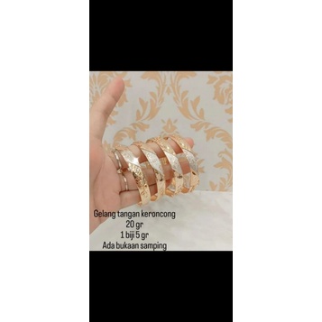 gelang tangan keroncong kombinasi mas375%