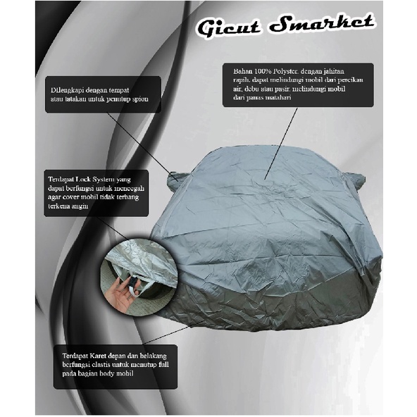 selimut sarung body cover mobil sedan baleno lancer evo3 hyundai accent timor city starlet soluna civic lx avega