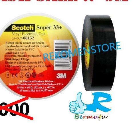 

limited STOCK!3M Isolasi Scotch Super 33+ Vinyl Electrical Tape TERMURAH|SQ9