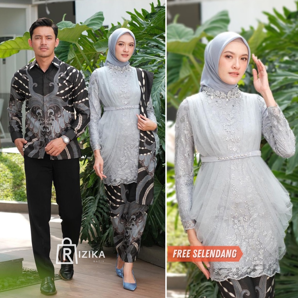 Kebaya Couple Modern Kebaya Wisuda Lamaran Baju Tunangan Batik Brukat Terbaru Baju Couple Pasangan Kondangan Terbaru 2022