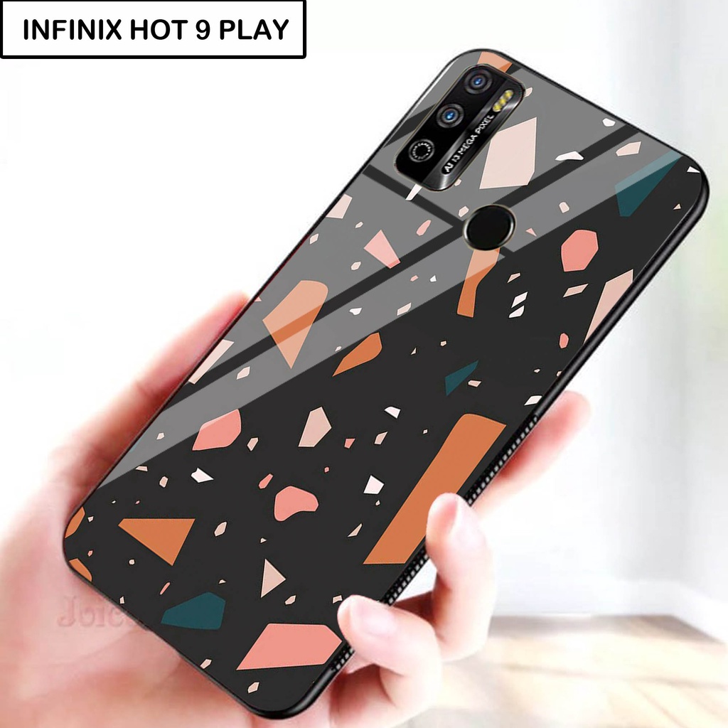 Softcase Kaca For INFINIX HOT 9 PLAY - Case Handphone INFINIX HOT 9 PLAY [T43].