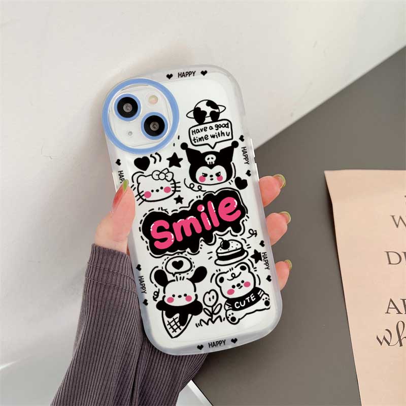 Soft Case TPU Motif Kartun Sanrio Untuk IPhone 14 14 Pro MAX 11 Pro 11 Pro MAX 12 Pro 12 Pro MAX 13 Pro MAX X XR XS MAX 6S 7 8 Plus SE 2020