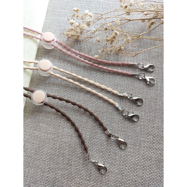( STRECH BESI 3 ) Kalung Masker Hijab 2in1/Strap Masker Elastis Stretchy/Tali masker Kalung Strap Ma