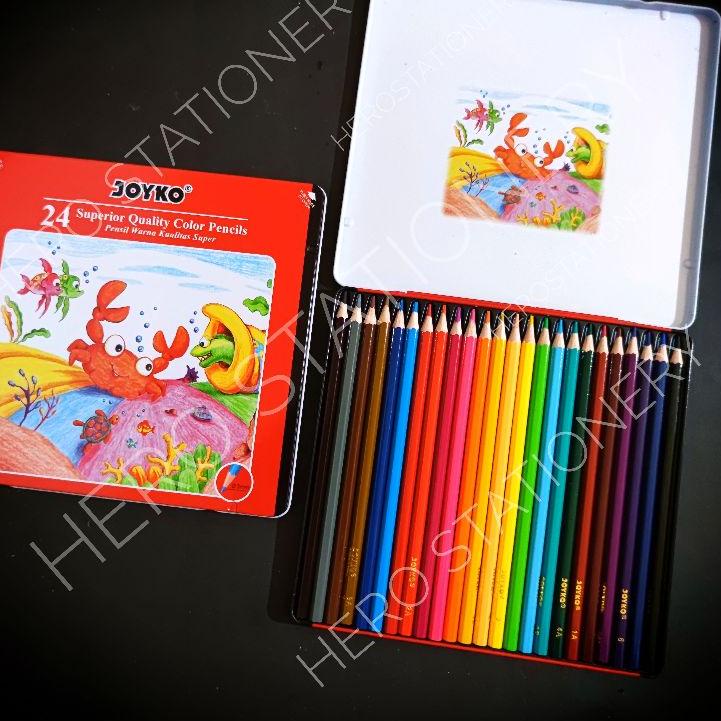 

✓ Pensil warna joyko kaleng 24 warna CP-24TC Hot Sale