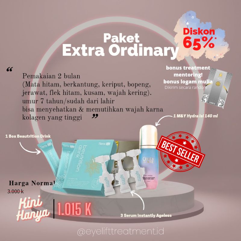 EYE LIFT TREATMENT best seller (paket extra ordinary)