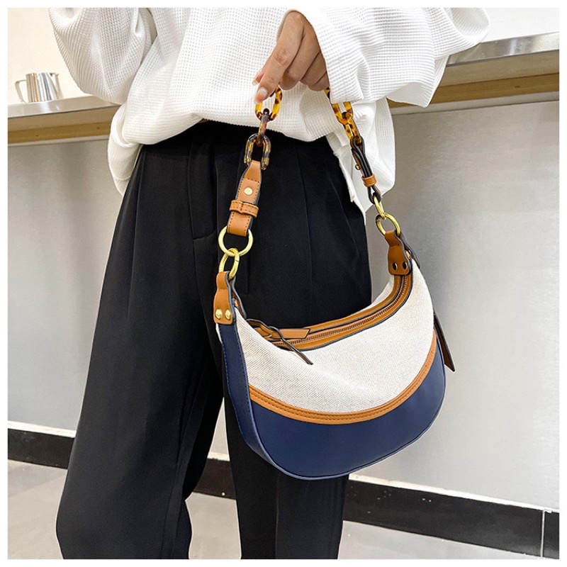 Denise Bag Vintage Navy Canvas Bag tas fashion wanita tas wanita tas tenteng tas bahu tas murah tas 