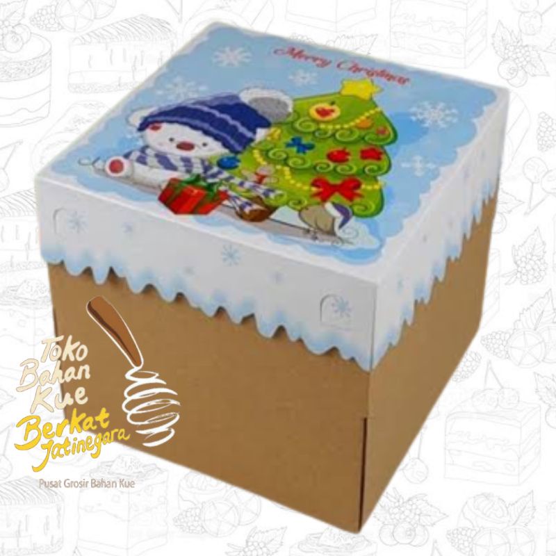 BOX KOTAK NATAL BESAR MERAH HADIAH HAMPERS CHRISTMAS GIFT BOX KOTAK IZORA  / PCS