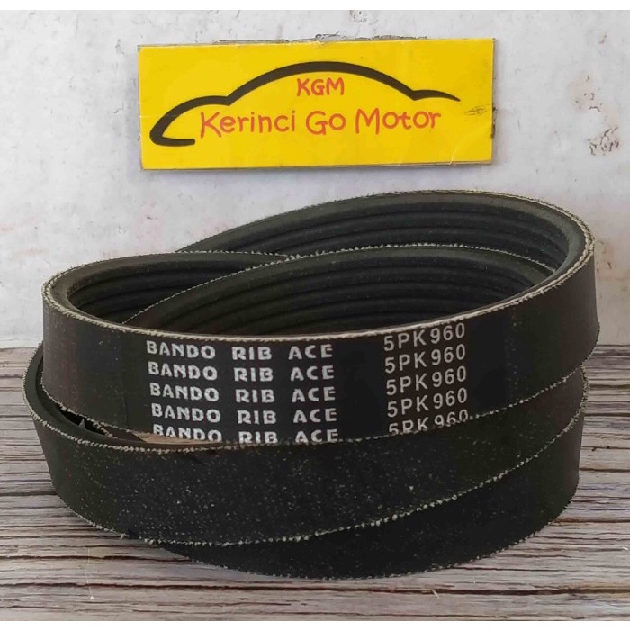 BANDO VAN BELT 5PK 960 RIB BELT TALI KIPAS 5PK-960 FAN BELT ALUR