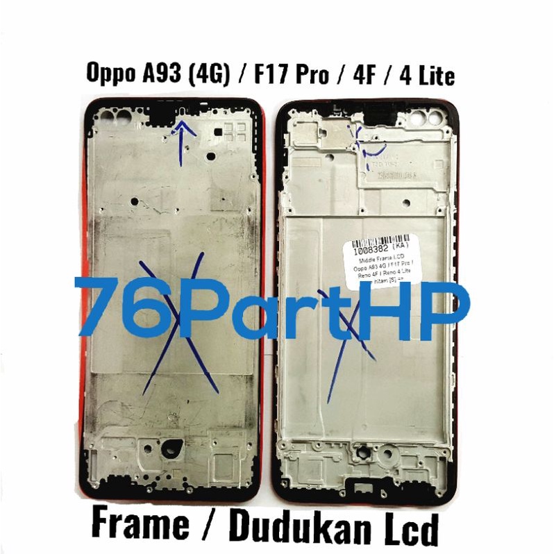 Ori Frame Bazzel Lcd Touchscreen Oppo A93 (4G) F17  Pro - 4 - 4F - 4 Lite