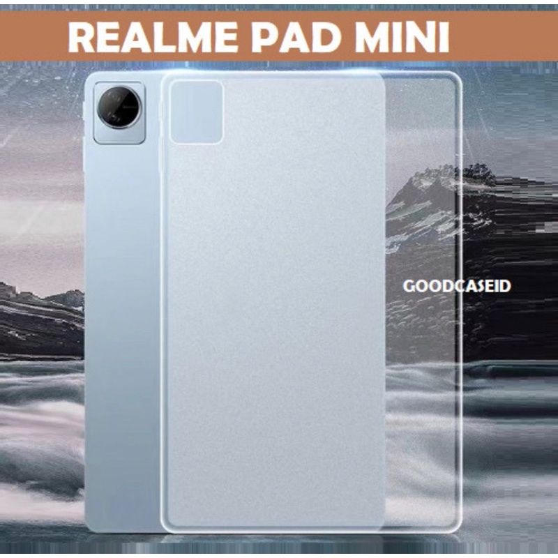 Case Realme Pad Mini Jelly Casing Bening Silikon Soft Clear 8.7 Inch Inci WiFi LTE Softcase Hitam Bening Putih