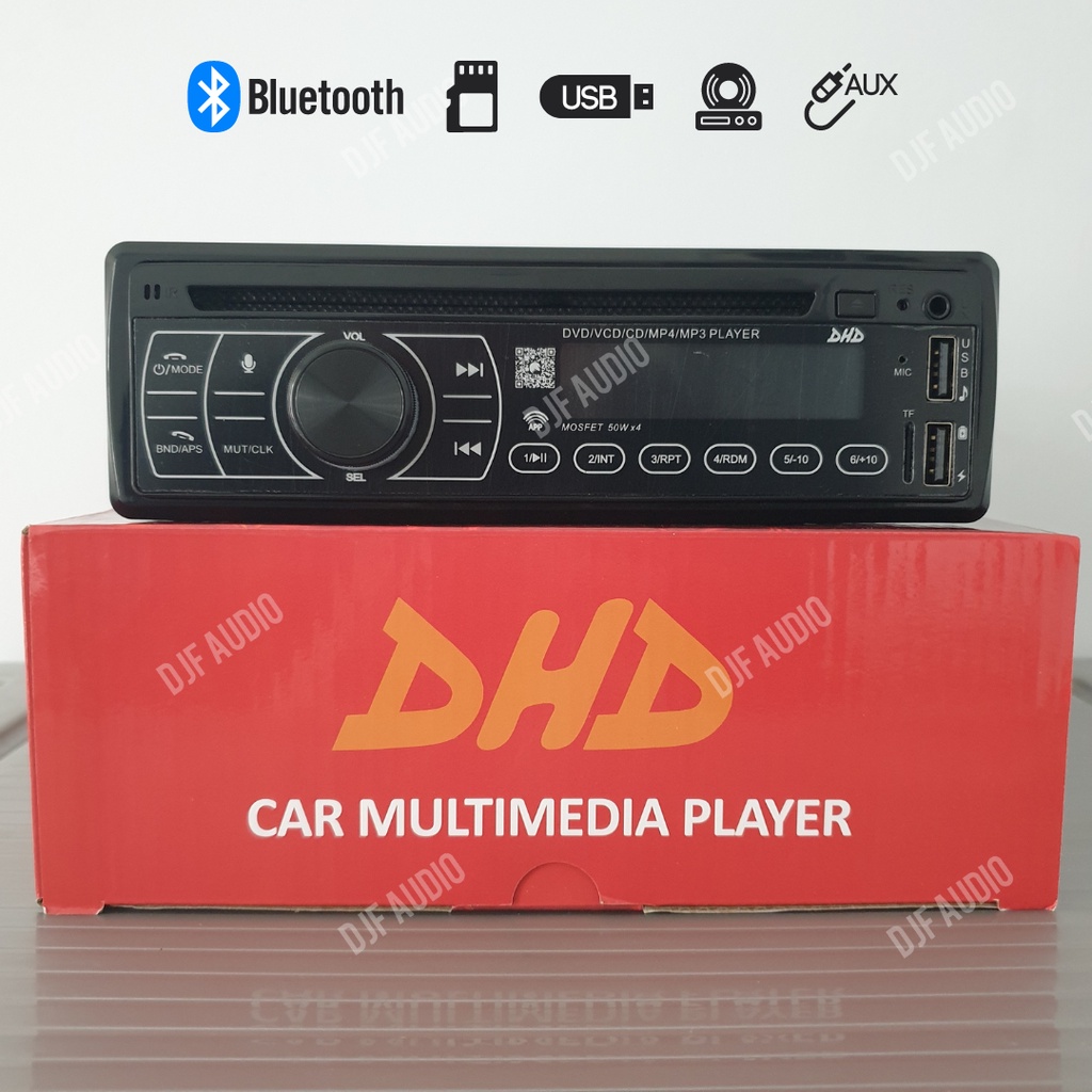 Head Unit Single Din DHD 700 - DVD CD USB Bluetooth Tape Mobil