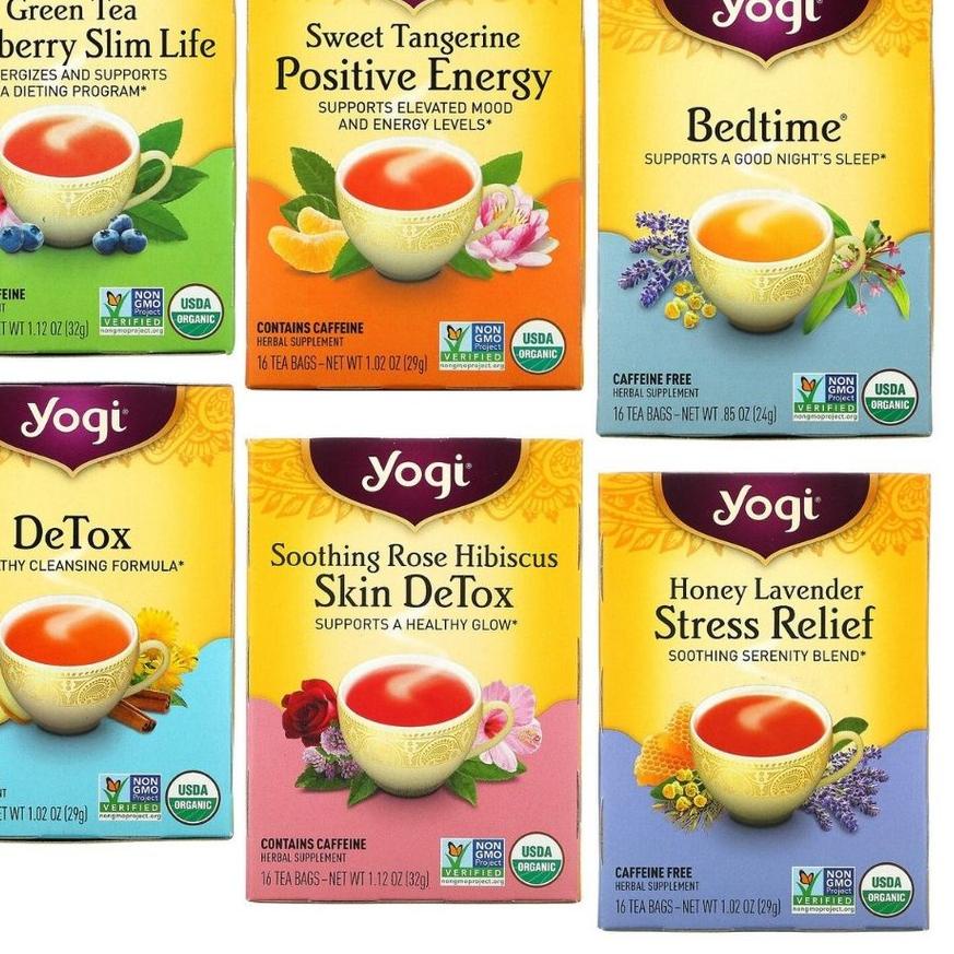 

✨9.9✨ COD Yogi Tea Teh Sehat Herbal Organik 16 tea bags | Herbal Supplement 