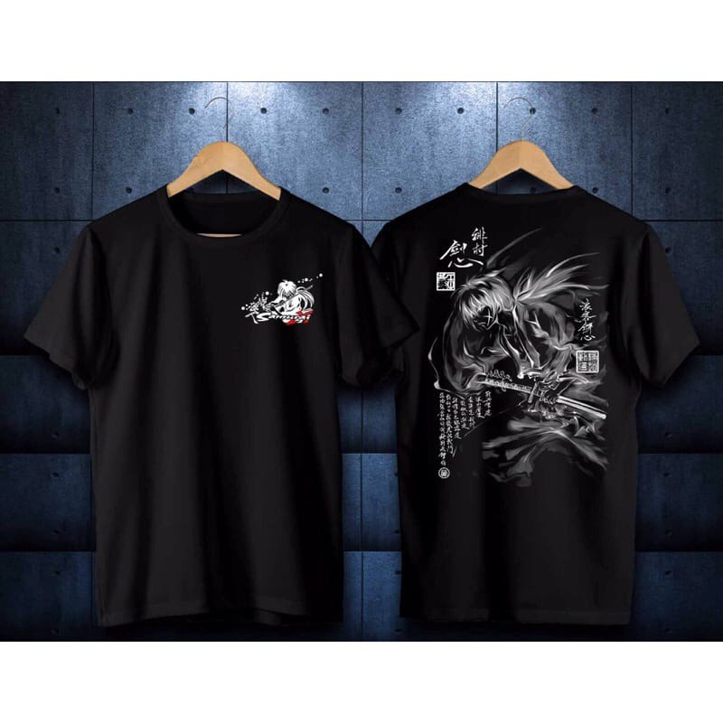 FC- KAOS OVERSIZE VARIAN SAMURAI JEPANG ( LD : 110CM   P : 62 CM )