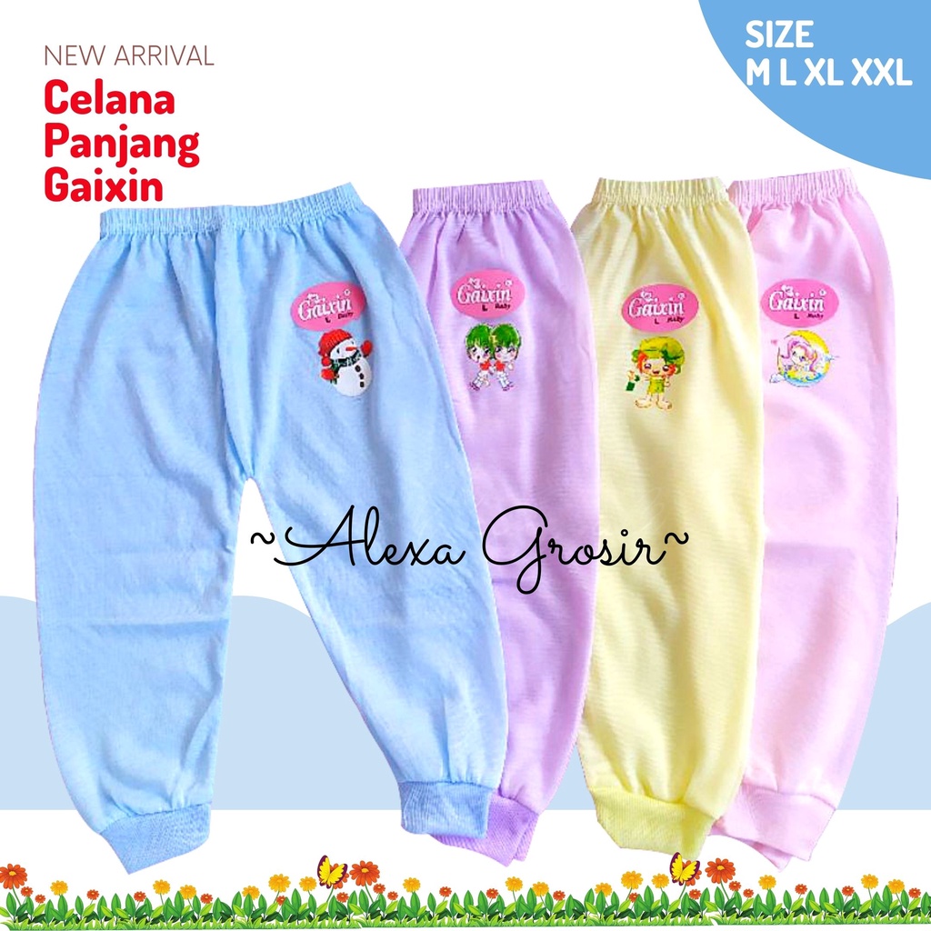 Celana Panjang Baby Polos Warna Gaixin Size L, XL, 3L