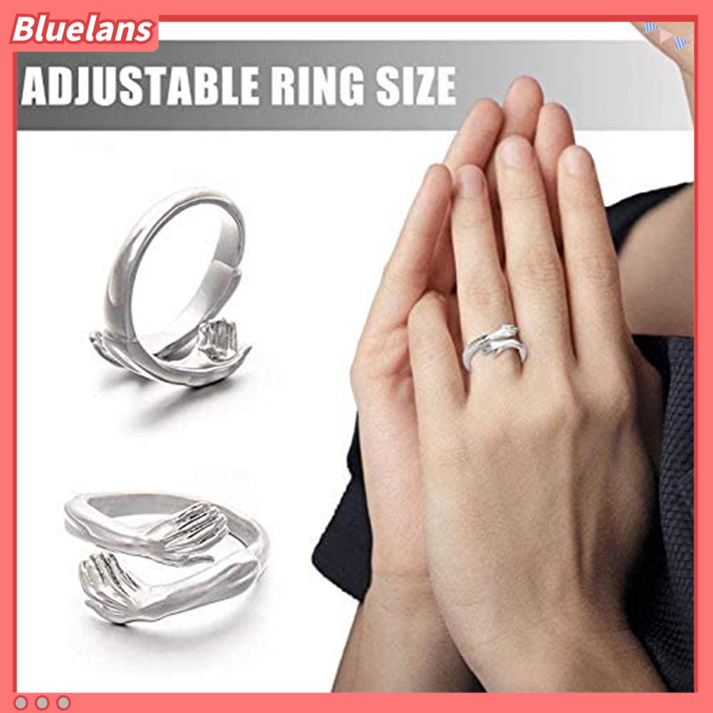 Bluelans Hugging Ring Adjustable Open End 2 Colors Adjustable Finger Jewellerys